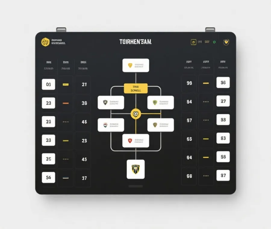 世界杯赛程页面结构示意图